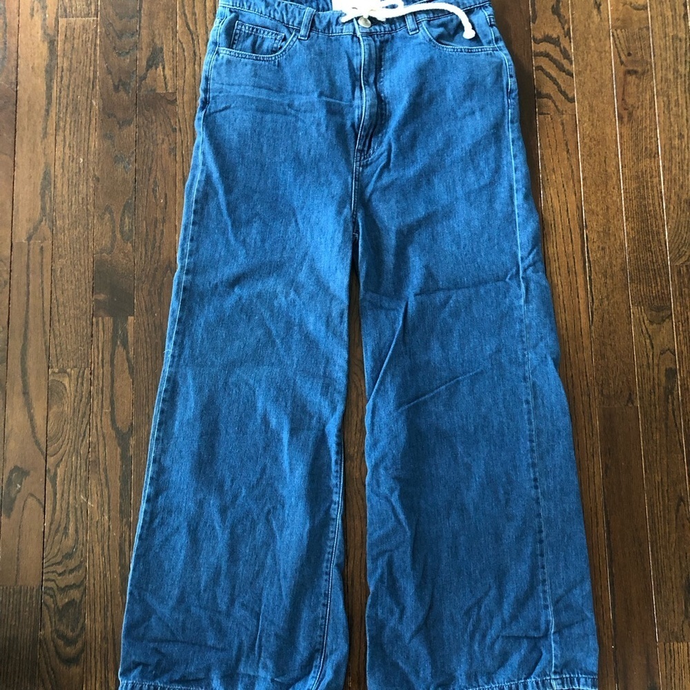 Les Coyotes de Paris Women’s 25 Super Oversized High-Waisted Wide-Leg Jeans EUC! - Picture 4 of 16